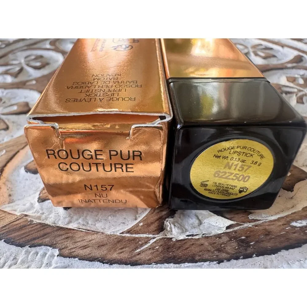 YSL Rouge Pur Couture Satin Lipstick N157 Nu Inattendu 3.8g with Box